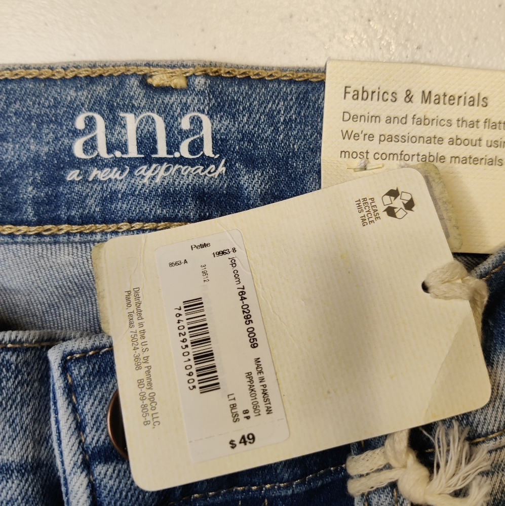 NWT ana blue jeans size 8p - Picture 3 of 4